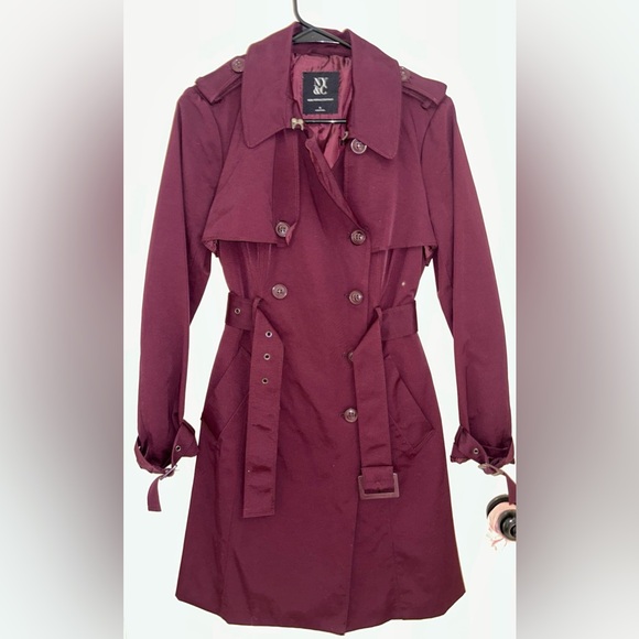 New York & company jacket/coat maroon - Picture 1 of 2